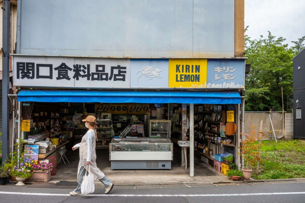 The matching colours and community of an old school Tokyo shop