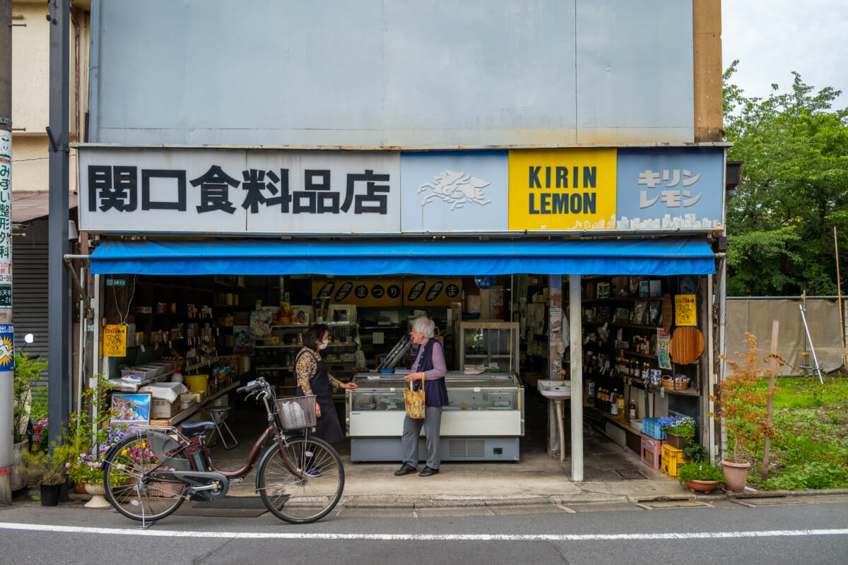 The matching colours and community of an old school Tokyo shop