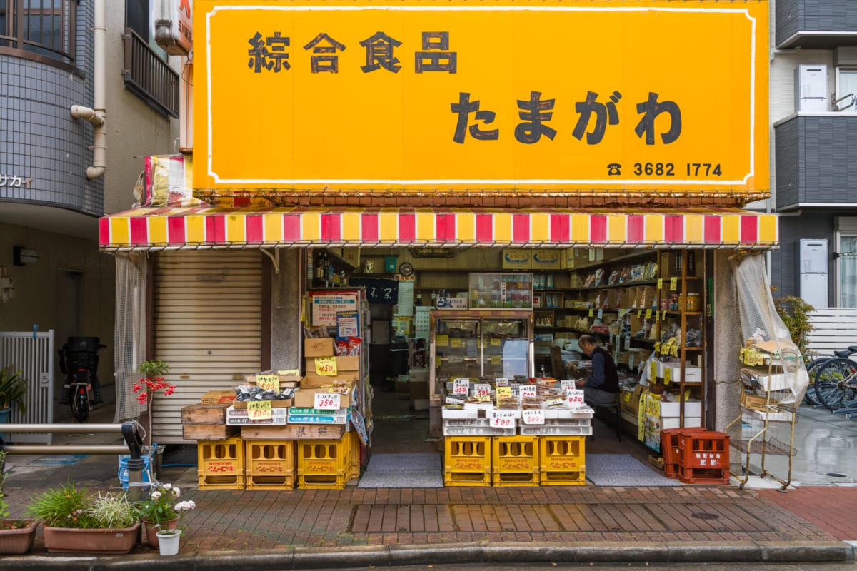 The colours of old Tokyo in the rain