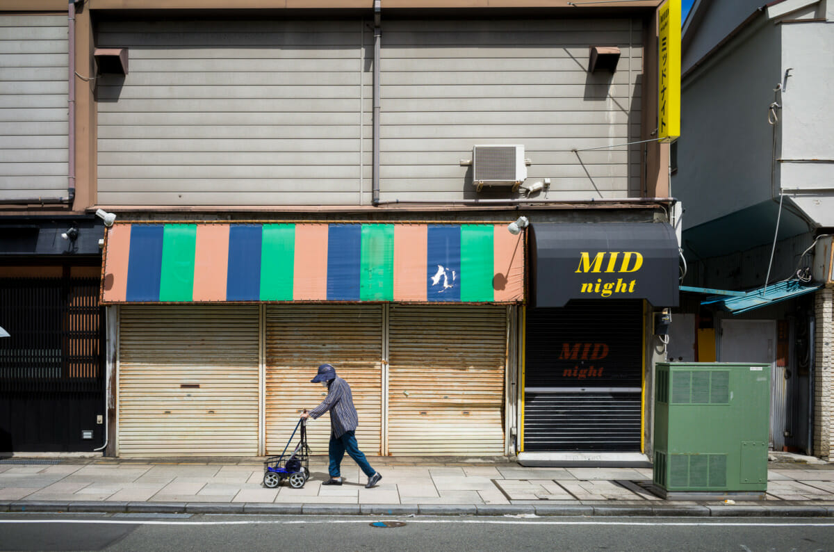 Faded scenes from a few Japanese coastal towns