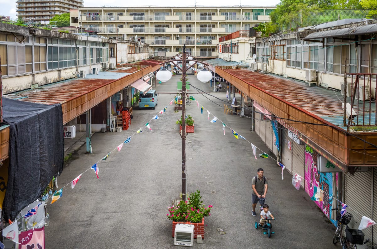 An old and mostly shuttered Tokyo shopping centre