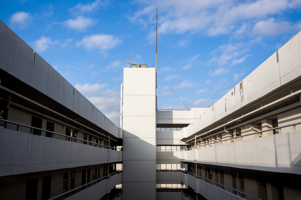 A huge and dated Japanese government housing complex