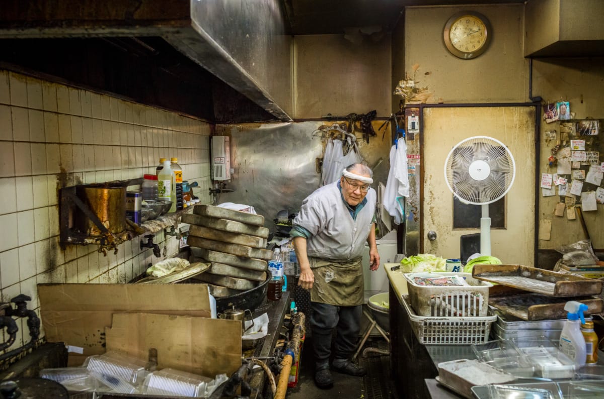 A fantastically grubby old Tokyo food shop