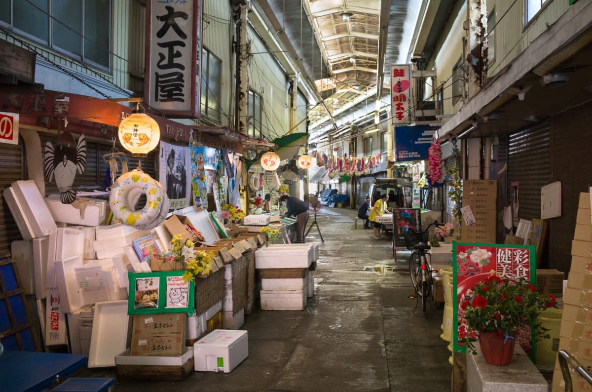 A post-war and now mostly shuttered up Japanese market