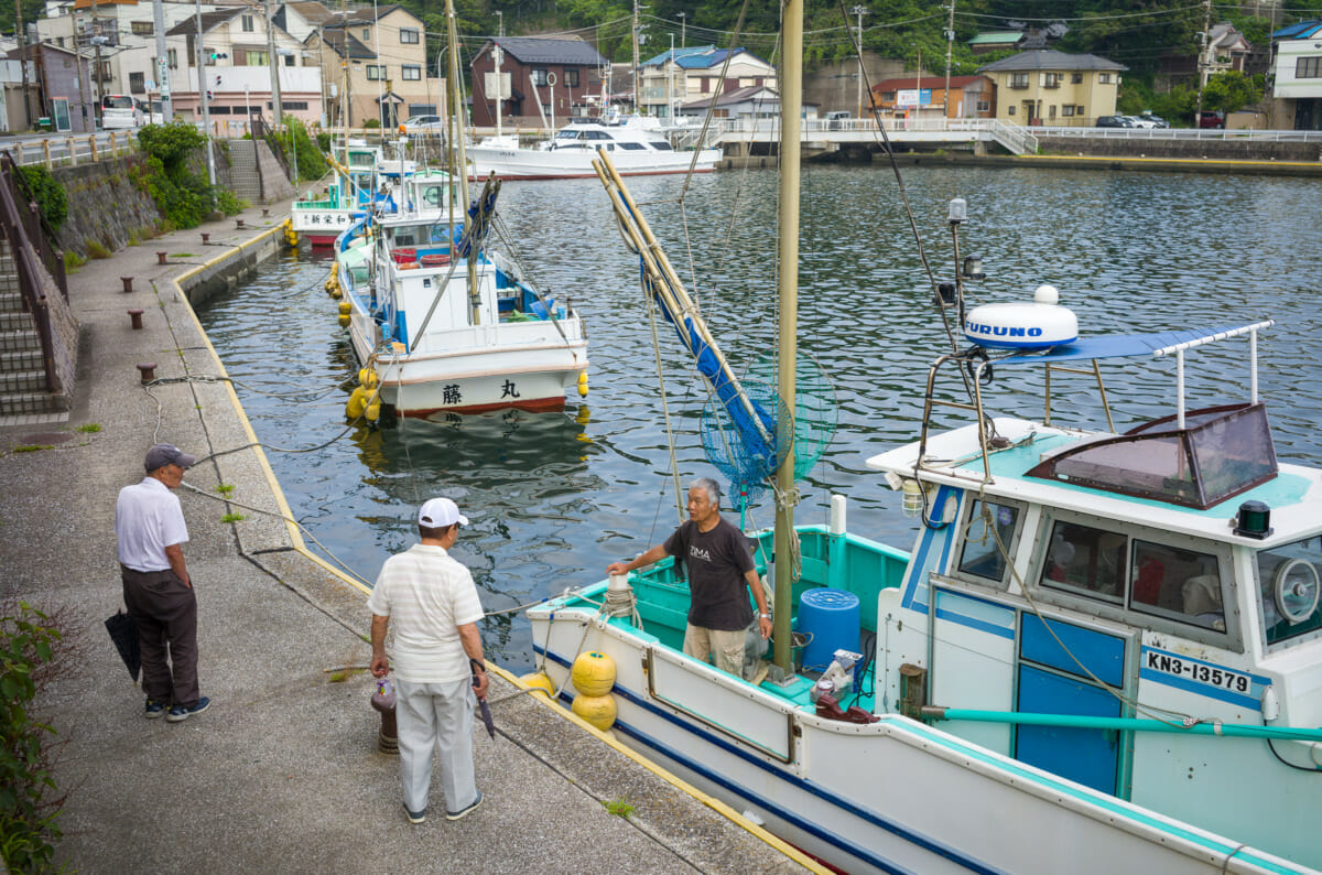 Quiet scenes from a dated Japanese fishing town