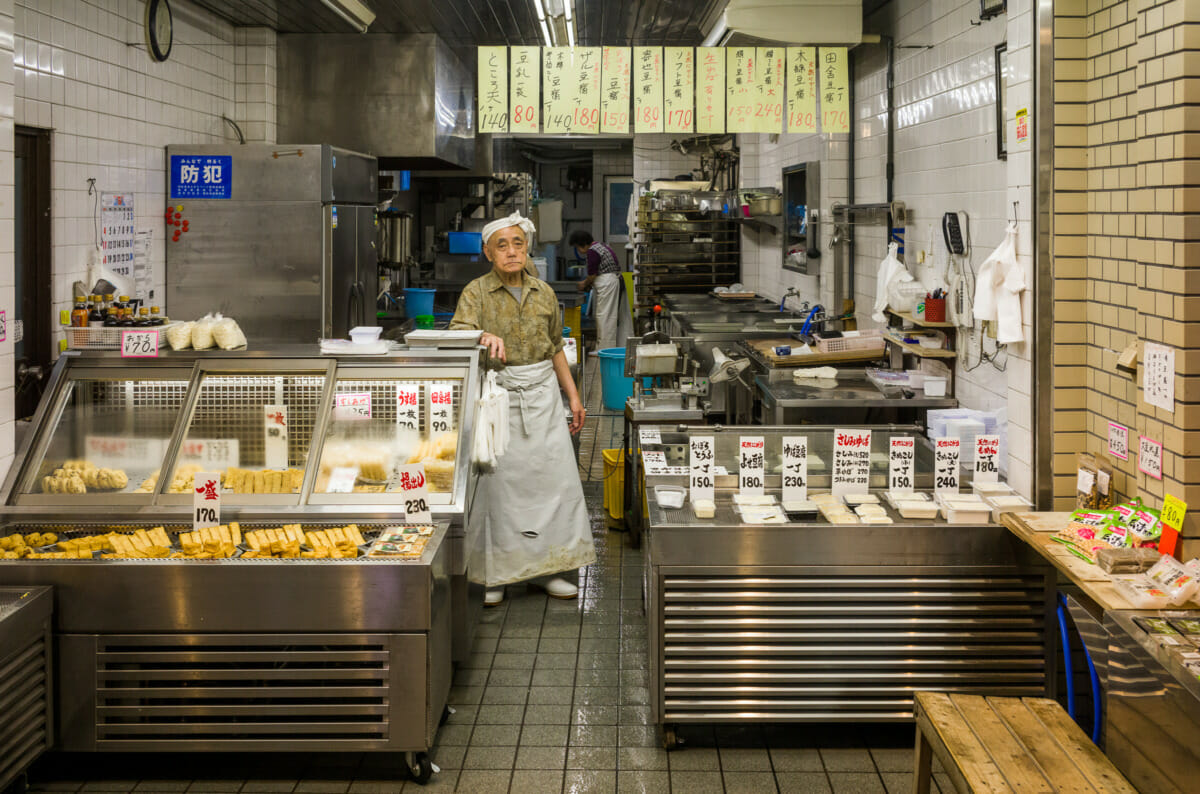 Old and dated Japanese shops of the past still functioning in the present