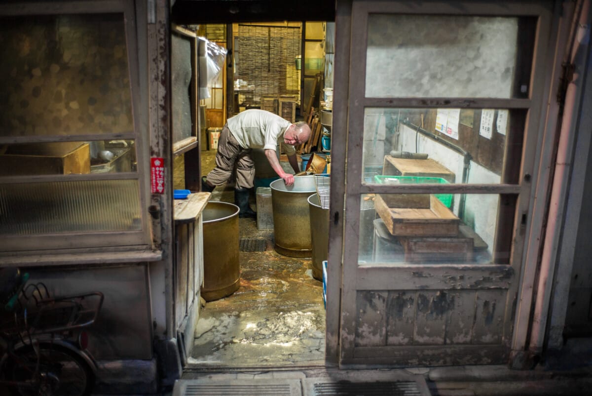 stunning old Tokyo tofu shop over time