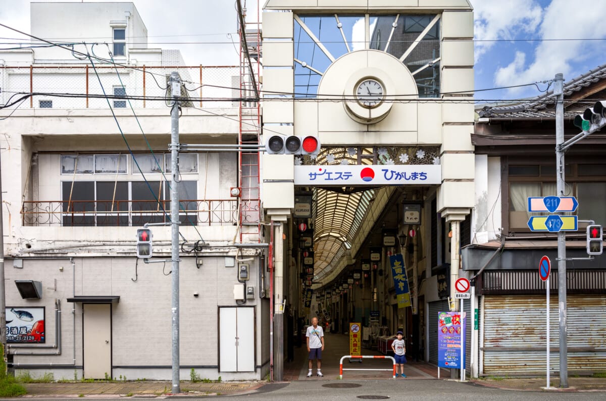 The colours and quiet scenery of a slowly declining Japanese town