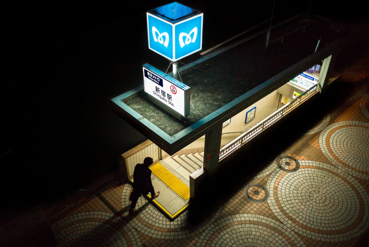 Scenes from Japanese train and subway stations