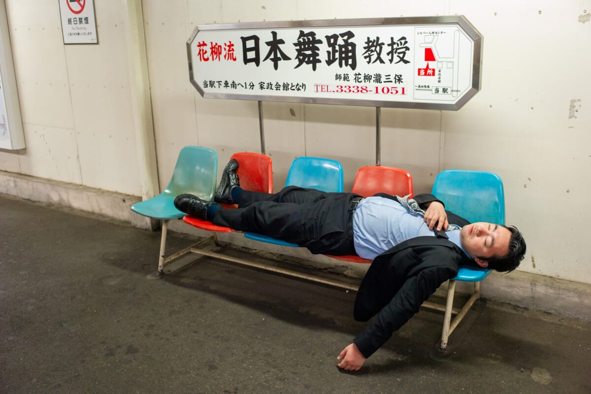 Scenes from Japanese train and subway stations